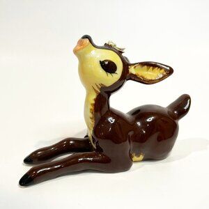 Vintage 1960's Napco Deer Reindeer Figurine Ceramic S185 6" x 4"